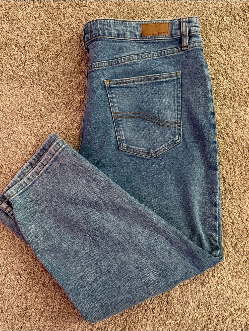 FatFace Light Blue Sway Capri Jeans